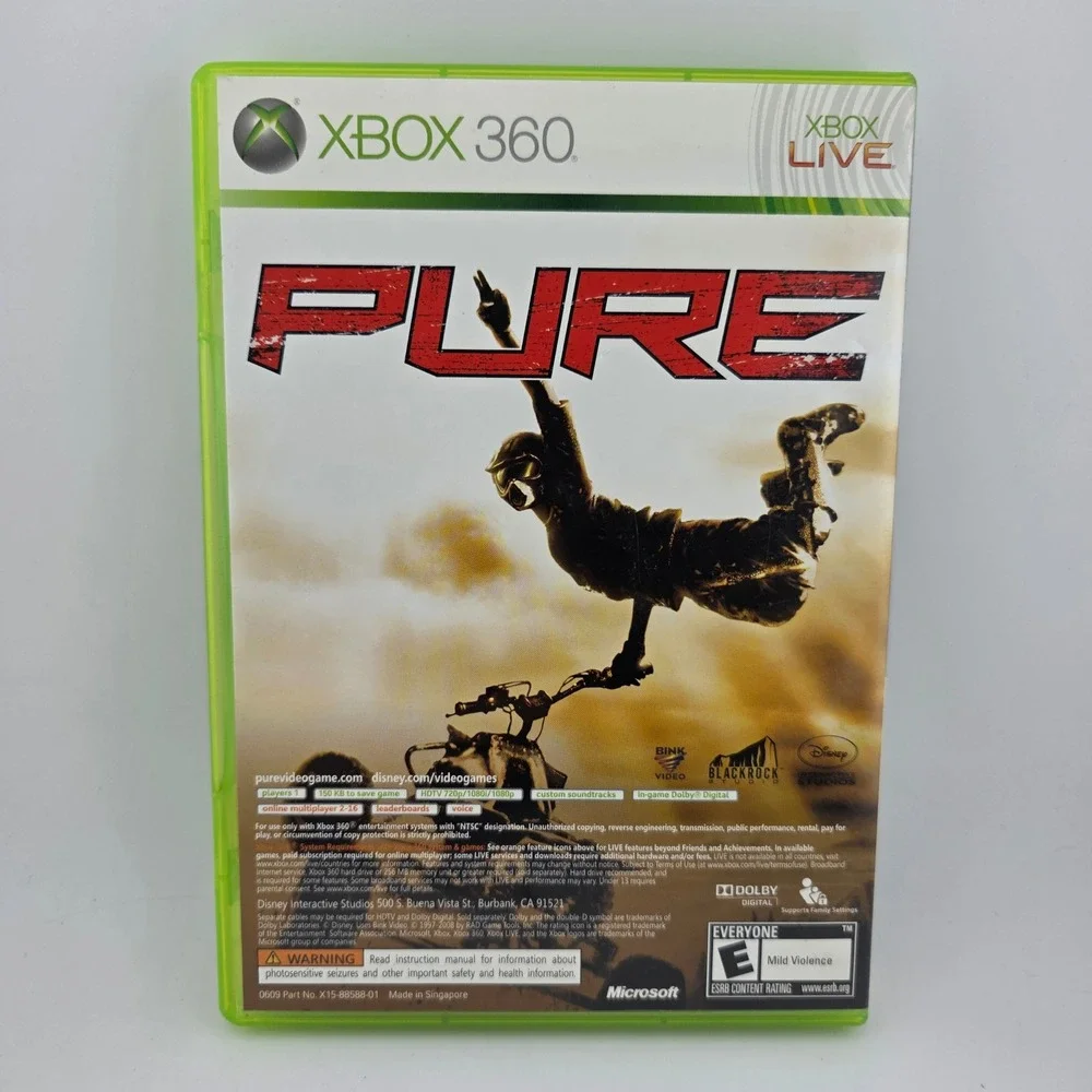 LEGO Batman & Pure Bundle‎ Video Game Microsoft Xbox 360 Green Case Manual